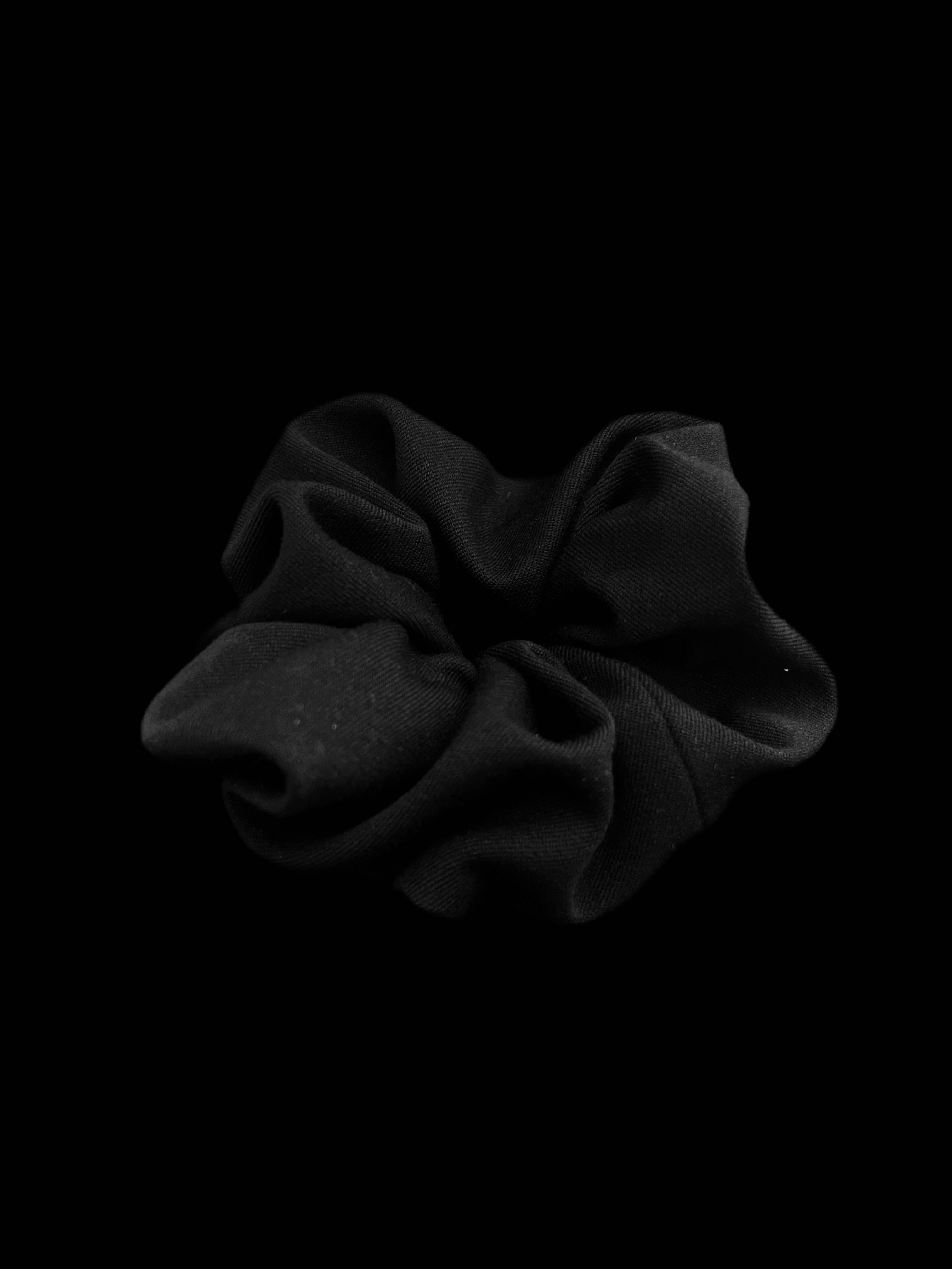 Ebène- Chouchou Coton tissé noir