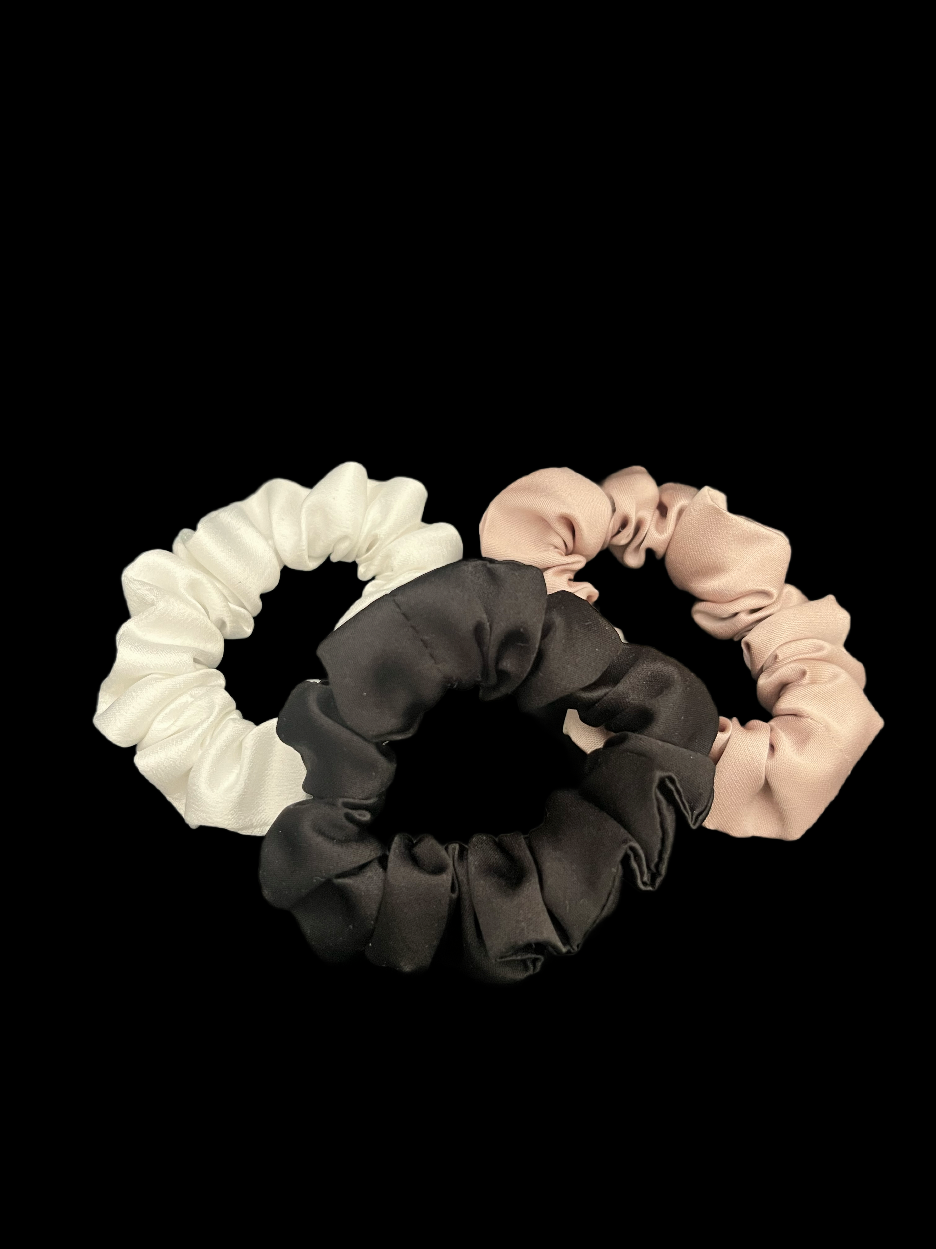 Aube mini- Chouchou en satin beige