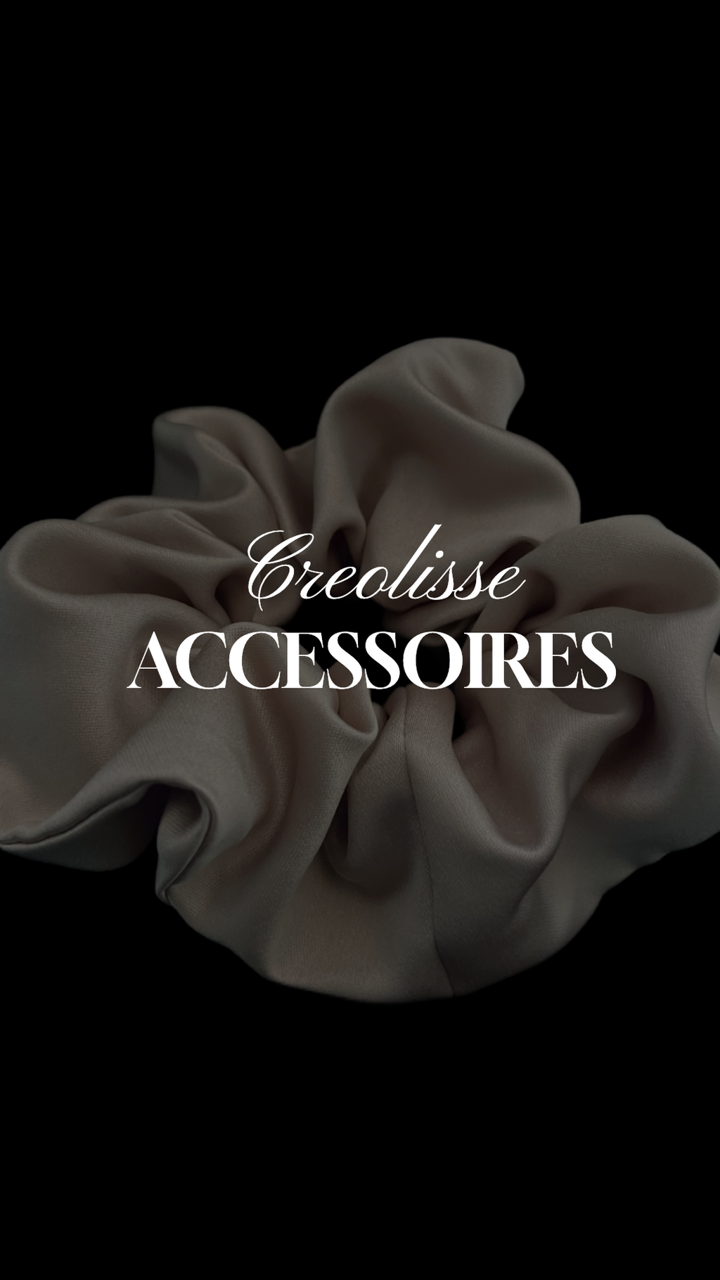 Aube – Chouchou en satin beige