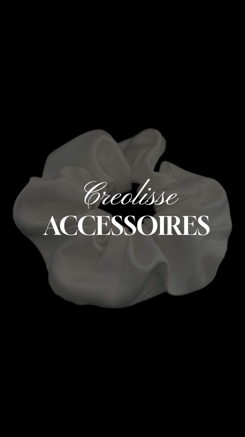 Lys – Chouchou en satin blanc