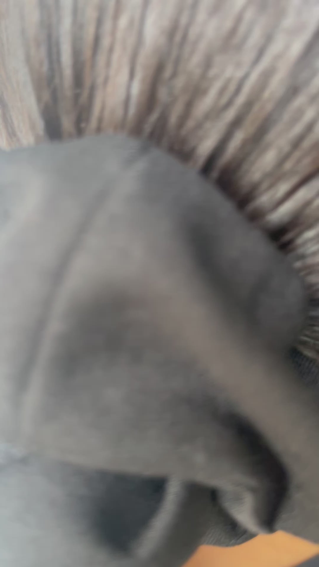 Ebène- Chouchou Coton tissé noir